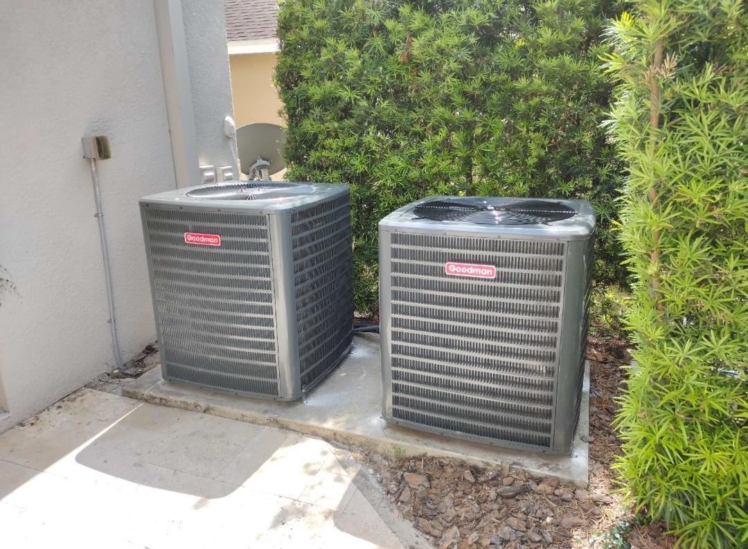 Paired Goodman condensers installed by Eskimo Brothers
